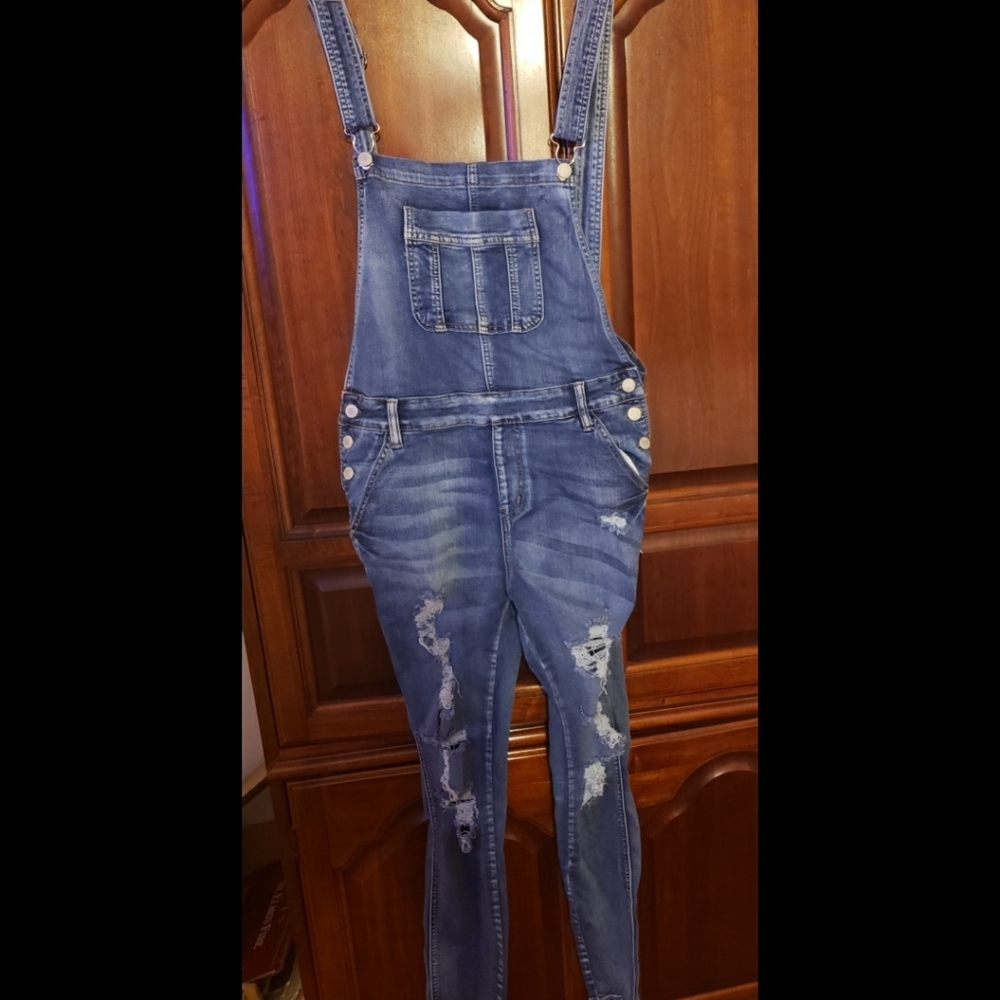 Judy Blue Distressed Bib Overalls